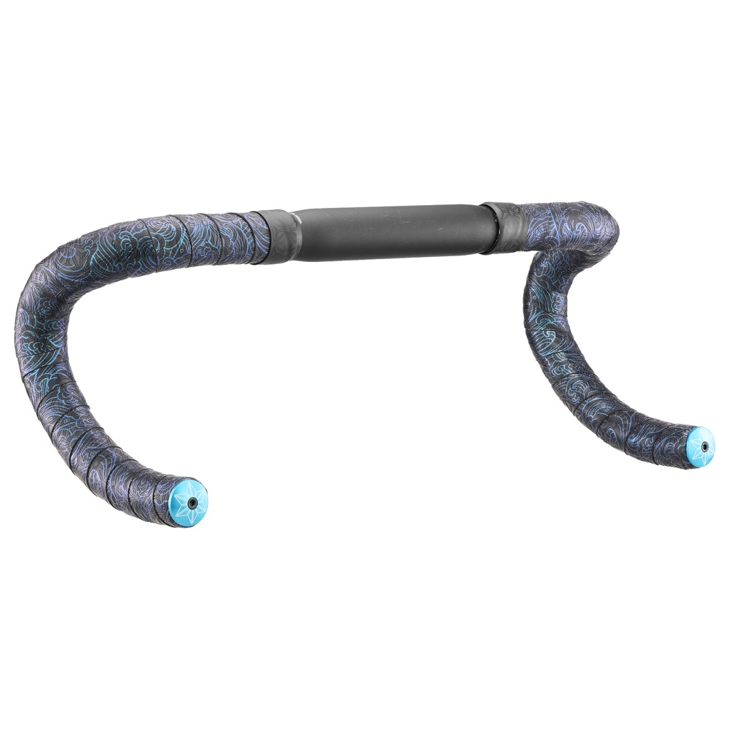 Supacaz - Super Sticky Kush - Tsunami - Blue Refractor w/ Blue Plugs