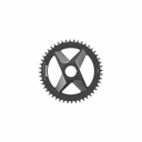 Rotor - ROUND RING 1X DM UNIVERSAL TOOTH BLACK (11/12v)