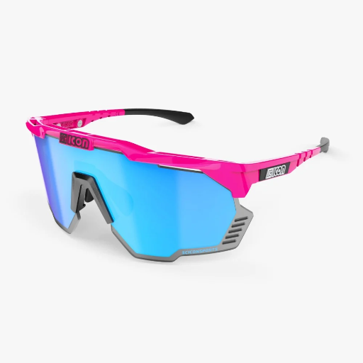 [EY310314] SCICON - AEROSHADE KUNKEN PINK FLUO MULTIMIRROR BLUE + PINK LENSES