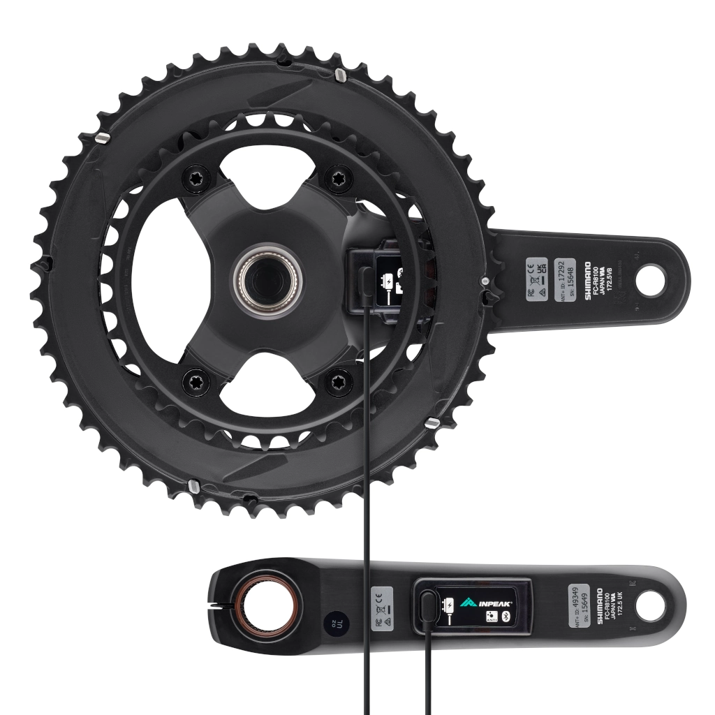 Inpeak - Pédalier POWERCRANK-E TWIN2 Ultegra FC-R8100 (Rechargeable et double mesure)