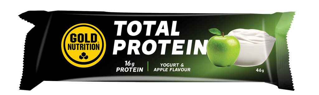 GoldNutrition - Boîte de 15x Barres TOTAL PROTEIN Pomme/Yaourt