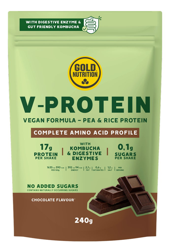 GoldNutrition - Boisson protéinée vegan V-PROTEIN - 240g