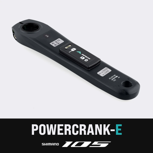 Inpeak - Manivelle gauche POWERCRANK-E Shimano 105 FC-R7100 (Batterie intégrée) 