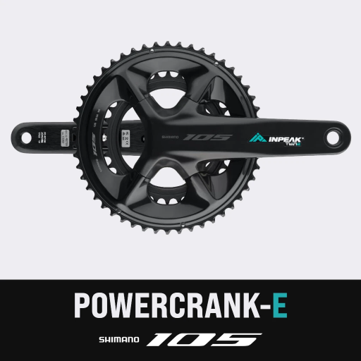 Inpeak - Pédalier POWERCRANK-E TWIN2 105 FC-R7100 (Rechargeable et double mesure)